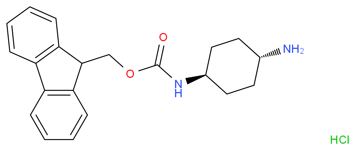 (9H-Fluoren-9-yl)methyl (trans-4-aminocyclohexyl)carbamate hydrochloride_Molecular_structure_CAS_672310-17-7)