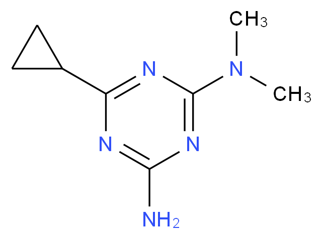 6-cyclopropyl-N,N-dimethyl-1,3,5-triazine-2,4-diamine_Molecular_structure_CAS_634165-96-1)