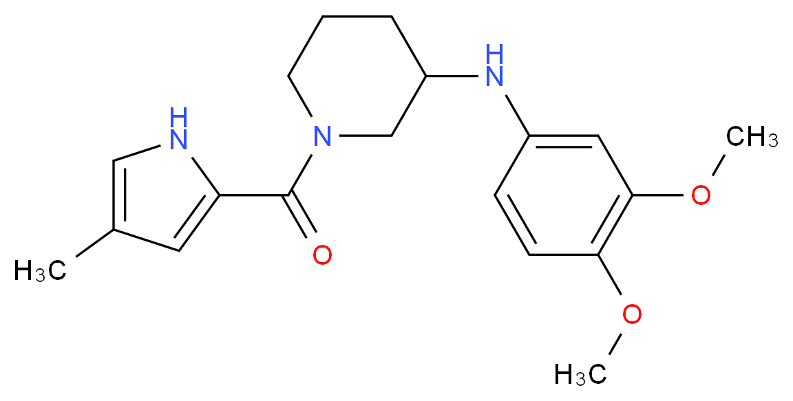 N-(3,4-dimethoxyphenyl)-1-[(4-methyl-1H-pyrrol-2-yl)carbonyl]-3-piperidinamine_Molecular_structure_CAS_)