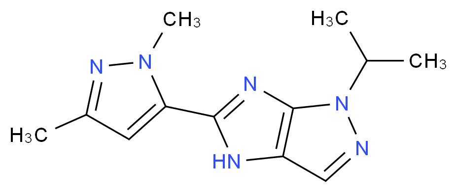 5-(1,3-dimethyl-1H-pyrazol-5-yl)-1-isopropyl-1,4-dihydroimidazo[4,5-c]pyrazole_Molecular_structure_CAS_)