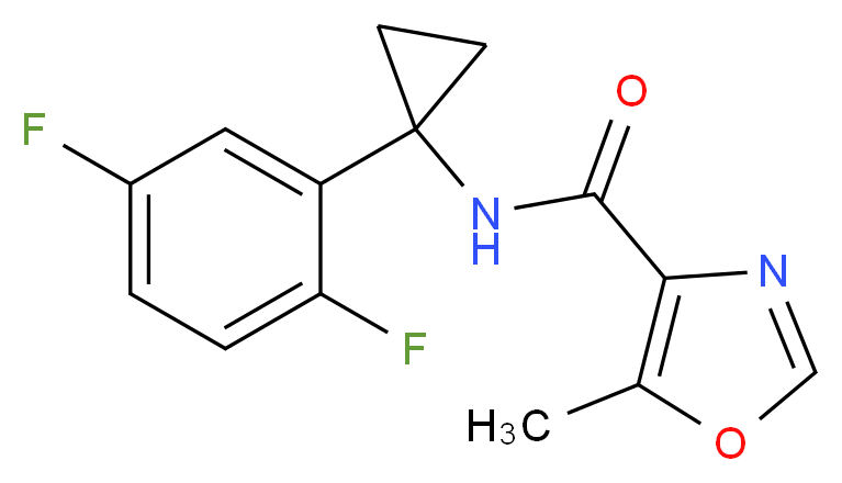 N-[1-(2,5-difluorophenyl)cyclopropyl]-5-methyl-1,3-oxazole-4-carboxamide_Molecular_structure_CAS_)