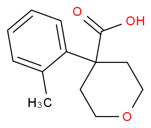 4-o-Tolyl-tetrahydro-pyran-4-carboxylic acid_Molecular_structure_CAS_3648-77-9)