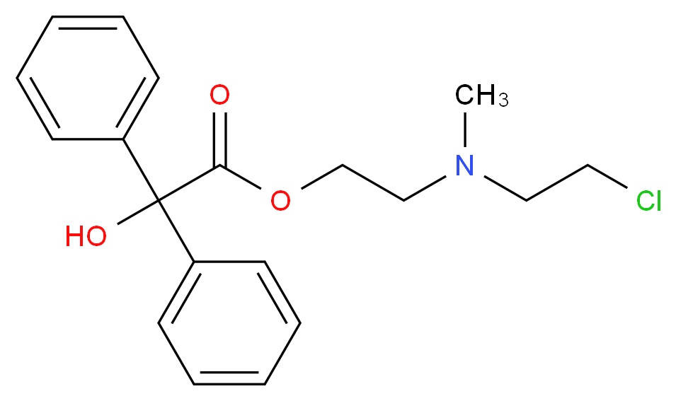 Benzilylcholine mustard_Molecular_structure_CAS_5746-42-9)