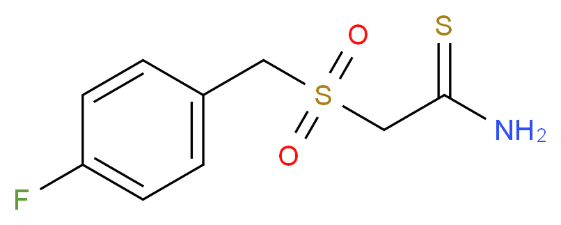 2-(4-Fluoro-alpha-toluenesulfonyl)thioacetamide_Molecular_structure_CAS_175276-88-7)