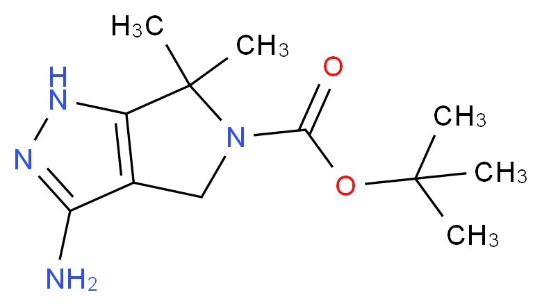 tert-Butyl 3-amino-6,6-dimethylpyrrolo[3,4-c]pyrazole-5(1H,4H,6H)-carboxylate_Molecular_structure_CAS_398491-61-7)