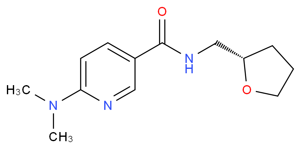 6-(dimethylamino)-N-[(2S)-tetrahydrofuran-2-ylmethyl]nicotinamide_Molecular_structure_CAS_)