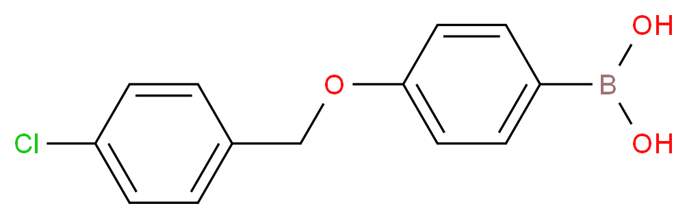 4-(4′-Chlorobenzyloxy)phenylboronic acid_Molecular_structure_CAS_870778-91-9)