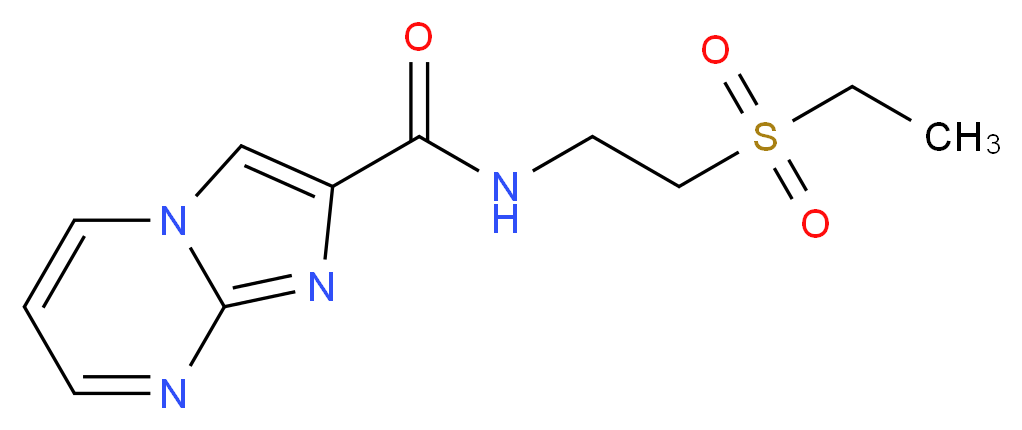 N-[2-(ethylsulfonyl)ethyl]imidazo[1,2-a]pyrimidine-2-carboxamide_Molecular_structure_CAS_)
