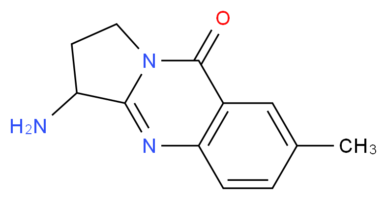 3-amino-7-methyl-1H,2H,3H,9H-pyrrolo[2,1-b]quinazolin-9-one_Molecular_structure_CAS_)