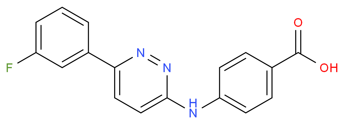4-{[6-(3-Fluorophenyl)pyridazin-3-yl]-amino}benzoic acid_Molecular_structure_CAS_)