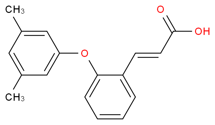 3-[2-(3,5-Dimethylphenoxy)phenyl]acrylic acid_Molecular_structure_CAS_)