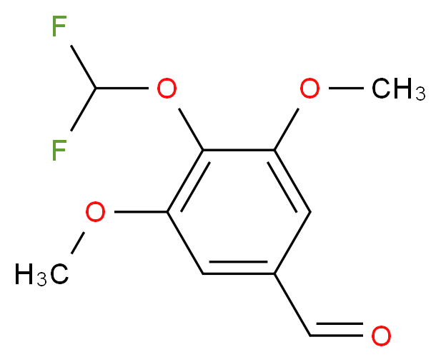 4-(difluoromethoxy)-3,5-dimethoxybenzaldehyde_Molecular_structure_CAS_)