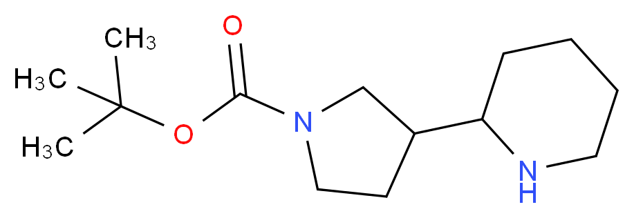 tert-butyl 3-piperidin-2-ylpyrrolidine-1-carboxylate_Molecular_structure_CAS_)