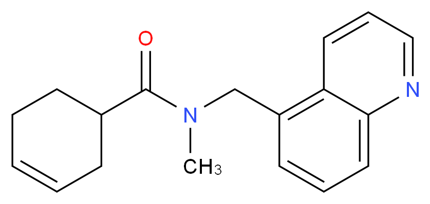 N-methyl-N-(5-quinolinylmethyl)-3-cyclohexene-1-carboxamide_Molecular_structure_CAS_)