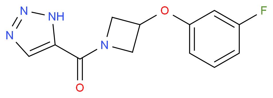 5-{[3-(3-fluorophenoxy)-1-azetidinyl]carbonyl}-1H-1,2,3-triazole_Molecular_structure_CAS_)