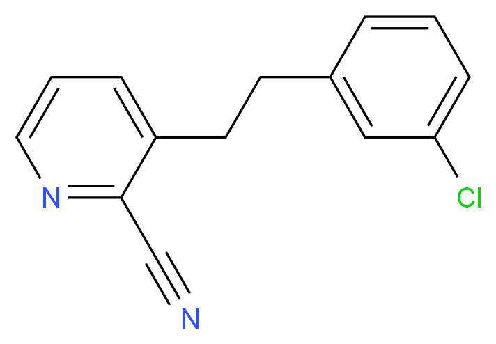 2-Cyano-3-(3-chlorophenylethyl)pyridine _Molecular_structure_CAS_31255-57-9)