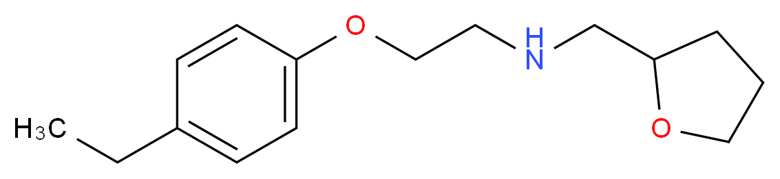 2-(4-Ethylphenoxy)-N-(tetrahydro-2-furanylmethyl)-1-ethanamine_Molecular_structure_CAS_)