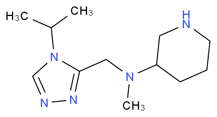 N-[(4-isopropyl-4H-1,2,4-triazol-3-yl)methyl]-N-methylpiperidin-3-amine_Molecular_structure_CAS_)