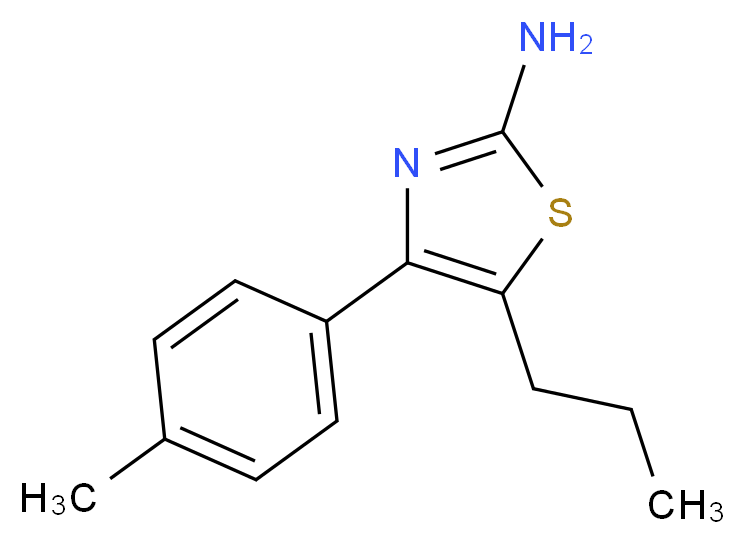 4-(4-methylphenyl)-5-propyl-1,3-thiazol-2-amine_Molecular_structure_CAS_433254-87-6)