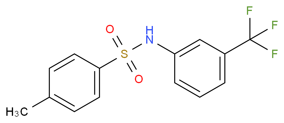 4-Methyl-N-[3-(trifluoromethyl)phenyl]benzenesulphonamide_Molecular_structure_CAS_)