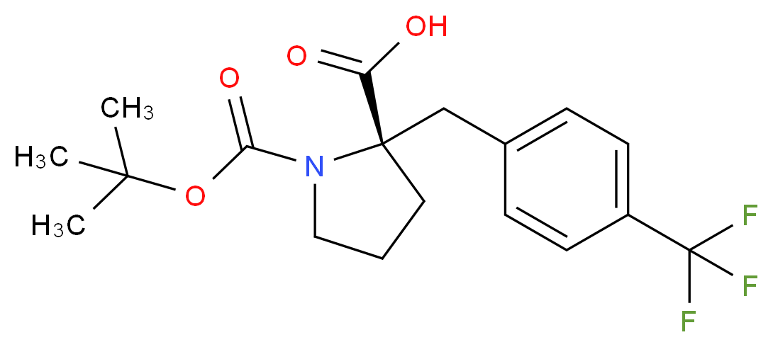 Boc-(S)-α-(4-trifluoromethylbenzyl)-Pro-OH_Molecular_structure_CAS_1217720-94-9)