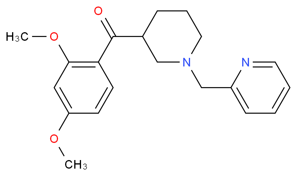 (2,4-dimethoxyphenyl)[1-(2-pyridinylmethyl)-3-piperidinyl]methanone_Molecular_structure_CAS_)