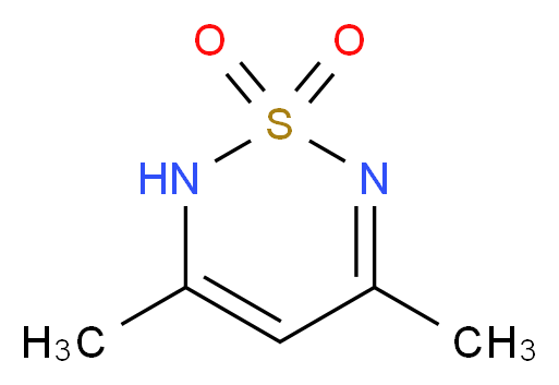 3,5-dimethyl-2H-1,2,6-thiadiazine 1,1-dioxide_Molecular_structure_CAS_697-44-9)