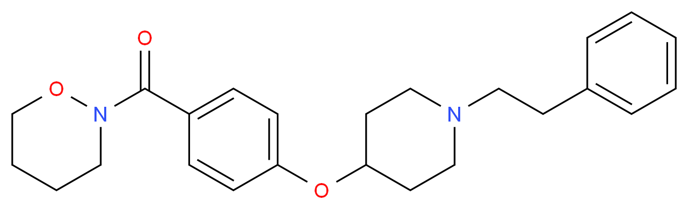 2-(4-{[1-(2-phenylethyl)-4-piperidinyl]oxy}benzoyl)-1,2-oxazinane_Molecular_structure_CAS_)