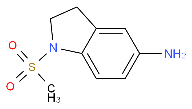 1-methanesulfonyl-2,3-dihydro-1H-indol-5-amine_Molecular_structure_CAS_299921-01-0)