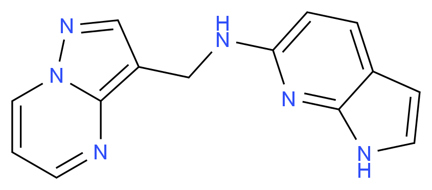N-(pyrazolo[1,5-a]pyrimidin-3-ylmethyl)-1H-pyrrolo[2,3-b]pyridin-6-amine_Molecular_structure_CAS_)