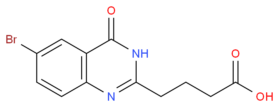 4-(6-bromo-4-oxo-3,4-dihydroquinazolin-2-yl)butanoic acid_Molecular_structure_CAS_)