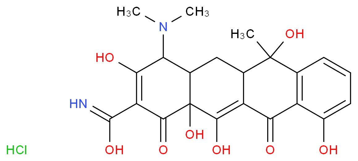 TETRACYCLINE HYDROCHLORIDE, &gamma;-IRRADIATED_Molecular_structure_CAS_64-75-5)