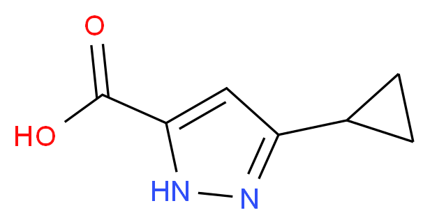 3-Cyclopropyl-1H-pyrazole-5-carboxylic acid_Molecular_structure_CAS_890591-72-7)