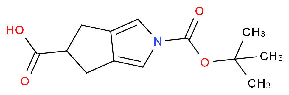 2-(tert-butoxycarbonyl)-2,4,5,6-tetrahydrocyclopenta[c]pyrrole-5-carboxylic acid_Molecular_structure_CAS_)