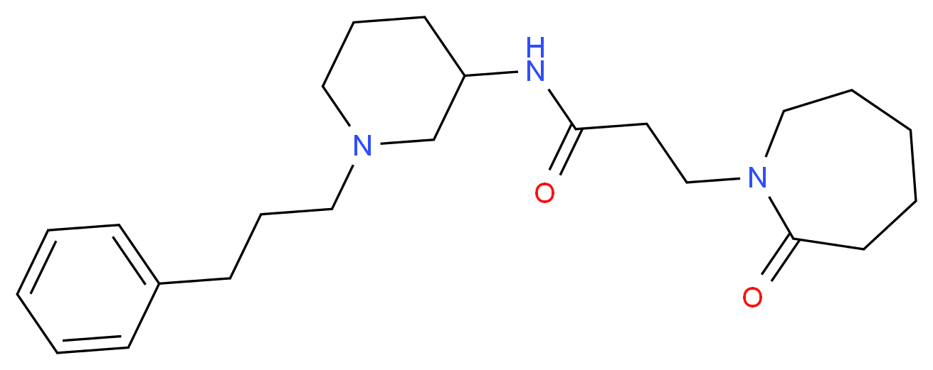 3-(2-oxo-1-azepanyl)-N-[1-(3-phenylpropyl)-3-piperidinyl]propanamide_Molecular_structure_CAS_)