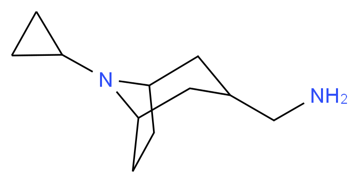 {8-cyclopropyl-8-azabicyclo[3.2.1]octan-3-yl}methanamine_Molecular_structure_CAS_)