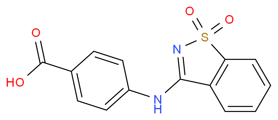 4-[(1,1-dioxido-1,2-benzisothiazol-3-yl)amino]benzoic acid_Molecular_structure_CAS_)