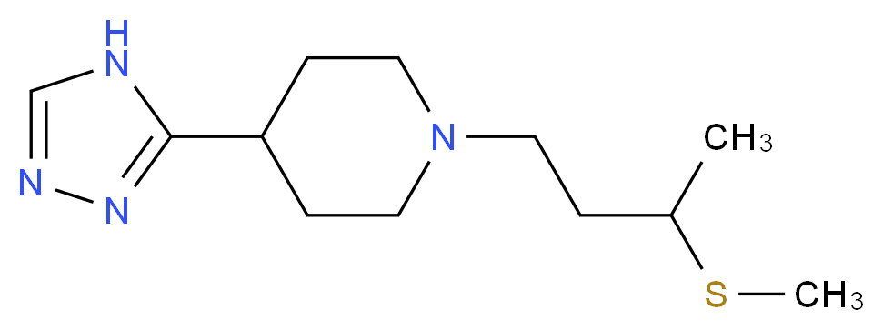 1-[3-(methylthio)butyl]-4-(4H-1,2,4-triazol-3-yl)piperidine_Molecular_structure_CAS_)