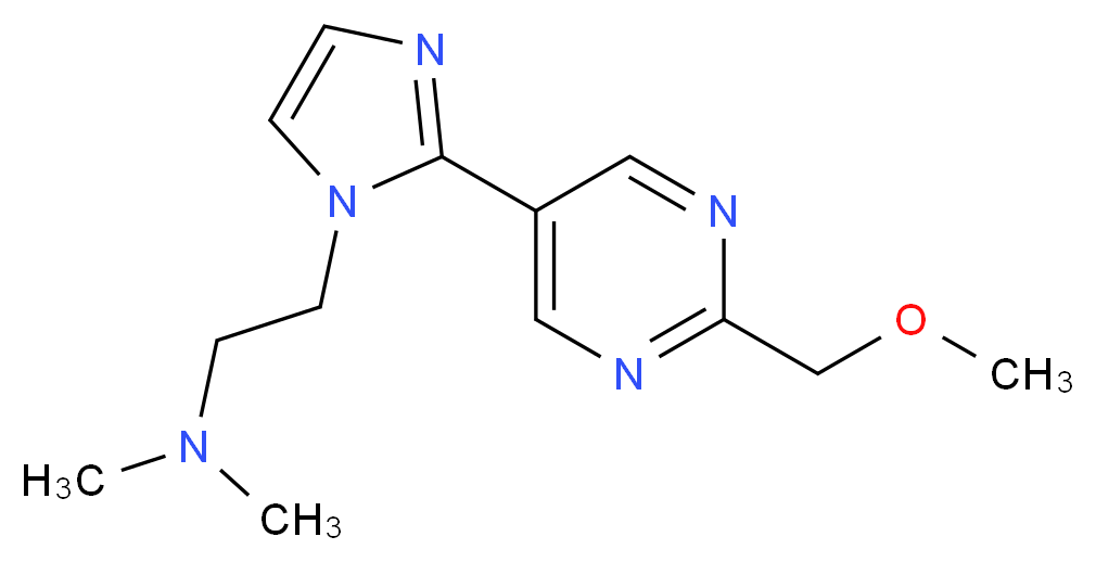(2-{2-[2-(methoxymethyl)pyrimidin-5-yl]-1H-imidazol-1-yl}ethyl)dimethylamine_Molecular_structure_CAS_)
