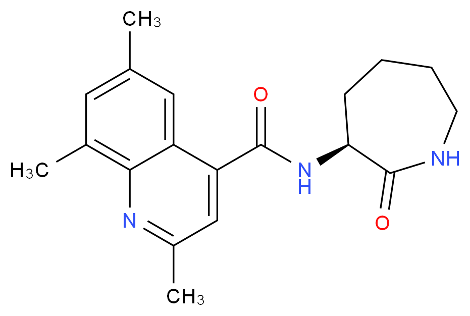 2,6,8-trimethyl-N-[(3S)-2-oxo-3-azepanyl]-4-quinolinecarboxamide_Molecular_structure_CAS_)