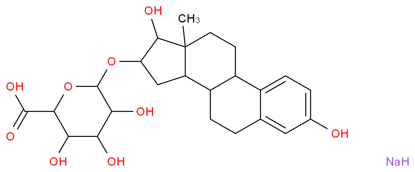 Estriol 16α-(β-D-glucuronide) sodium salt_Molecular_structure_CAS_1852-44-4)