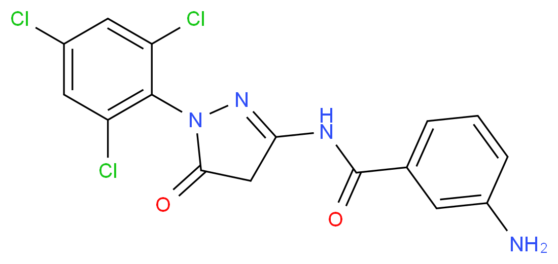 3-amino-n-(4,5-dihydro-5-oxo-1-(2,4,6-trichlorophenyl)-1h-pyrazol-3-yl)-benzamide_Molecular_structure_CAS_40567-18-8)