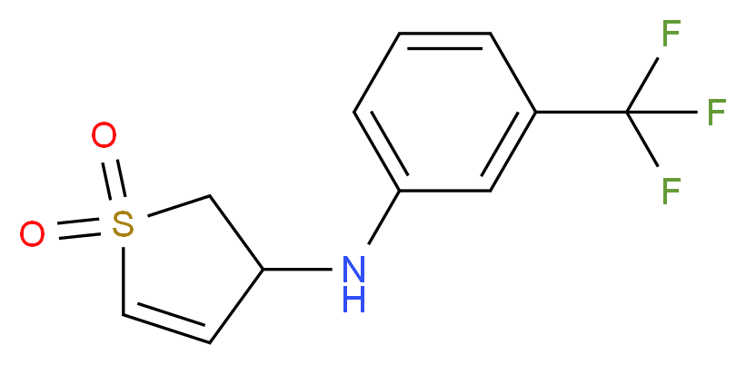 N-(1,1-dioxido-2,3-dihydrothien-3-yl)-N-[3-(trifluoromethyl)phenyl]amine_Molecular_structure_CAS_)