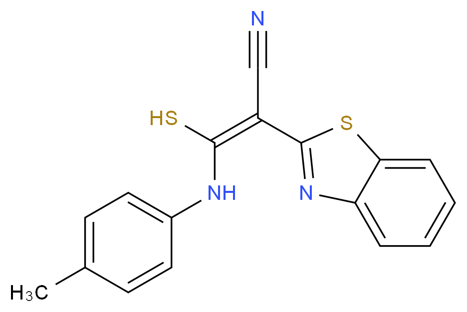 2-Benzothiazol-2-yl-3-mercapto-3-p-tolylamino-acrylonitrile_Molecular_structure_CAS_)