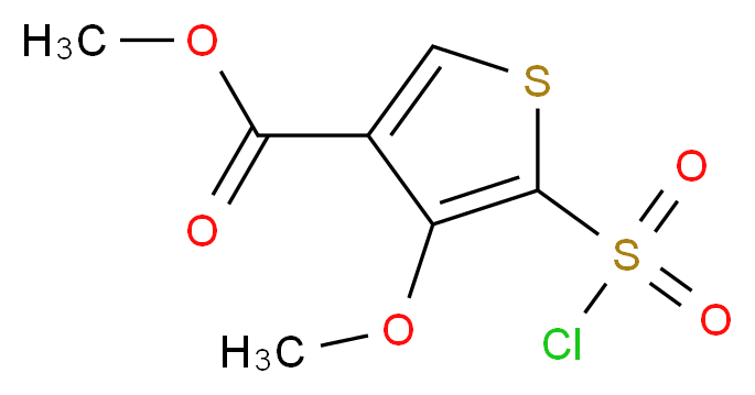 methyl 5-chlorosulfonyl-4-methoxythiophene-3-carboxylate_Molecular_structure_CAS_175203-45-9)