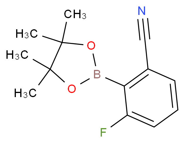 6-Cyano-2-fluorobenzeneboronic acid pinacol ester_Molecular_structure_CAS_624741-47-5)