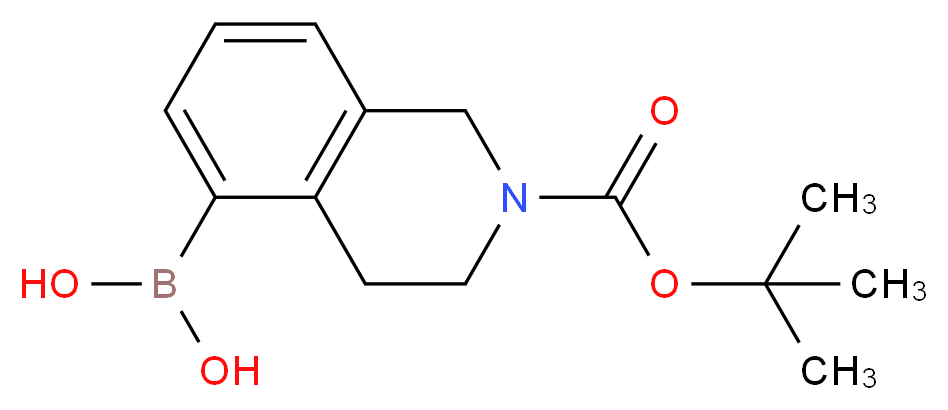 2-(TERT-BUTOXYCARBONYL)-1,2,3,4-TETRAHYDROISOQUINOLIN-5-YLBORONIC ACID_Molecular_structure_CAS_)