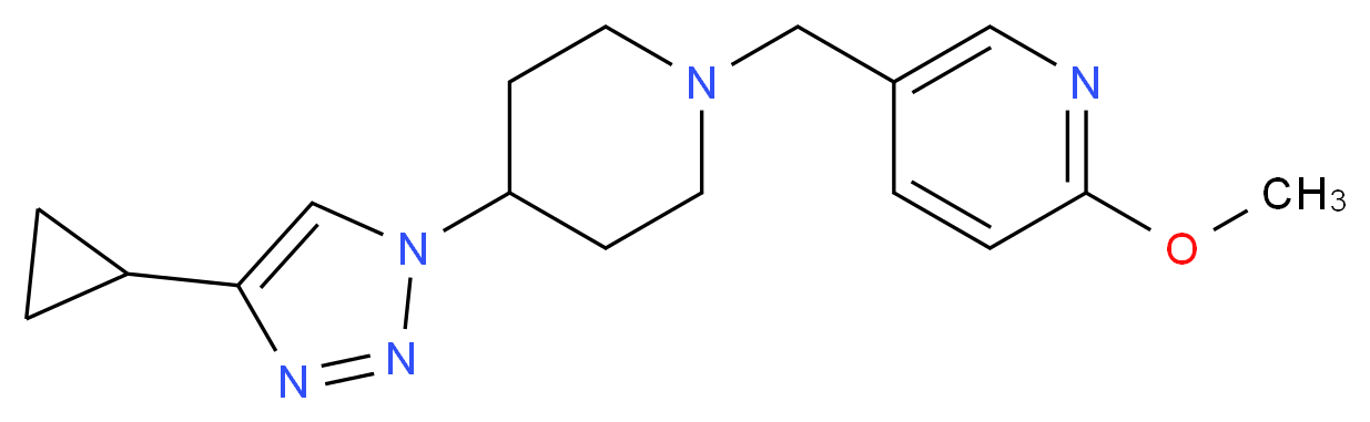 5-{[4-(4-cyclopropyl-1H-1,2,3-triazol-1-yl)-1-piperidinyl]methyl}-2-methoxypyridine_Molecular_structure_CAS_)