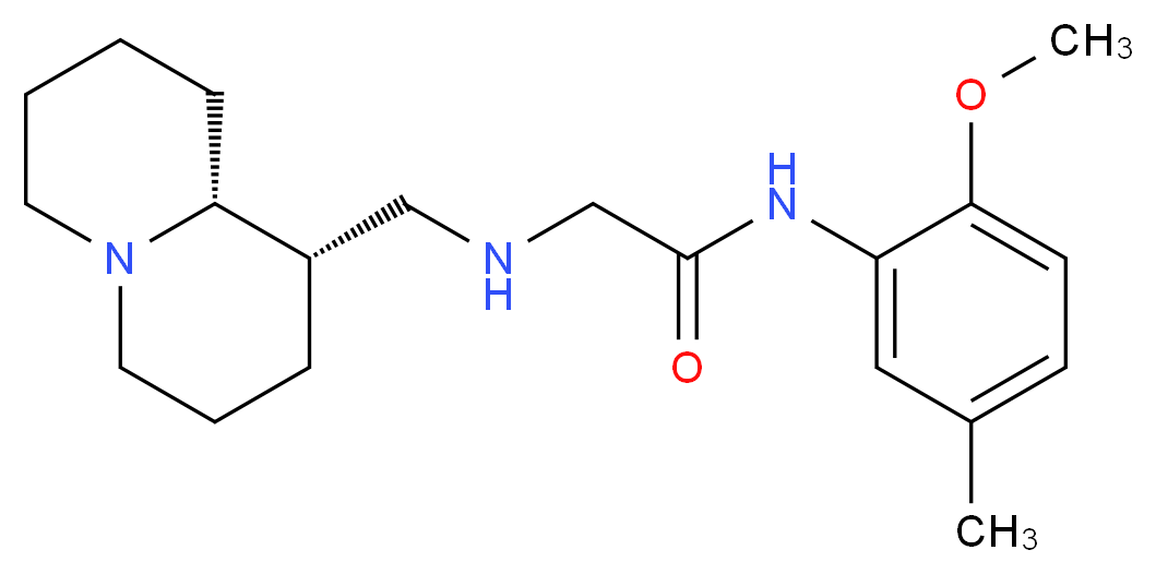 N-(2-methoxy-5-methylphenyl)-2-{[(1S,9aR)-octahydro-2H-quinolizin-1-ylmethyl]amino}acetamide_Molecular_structure_CAS_)