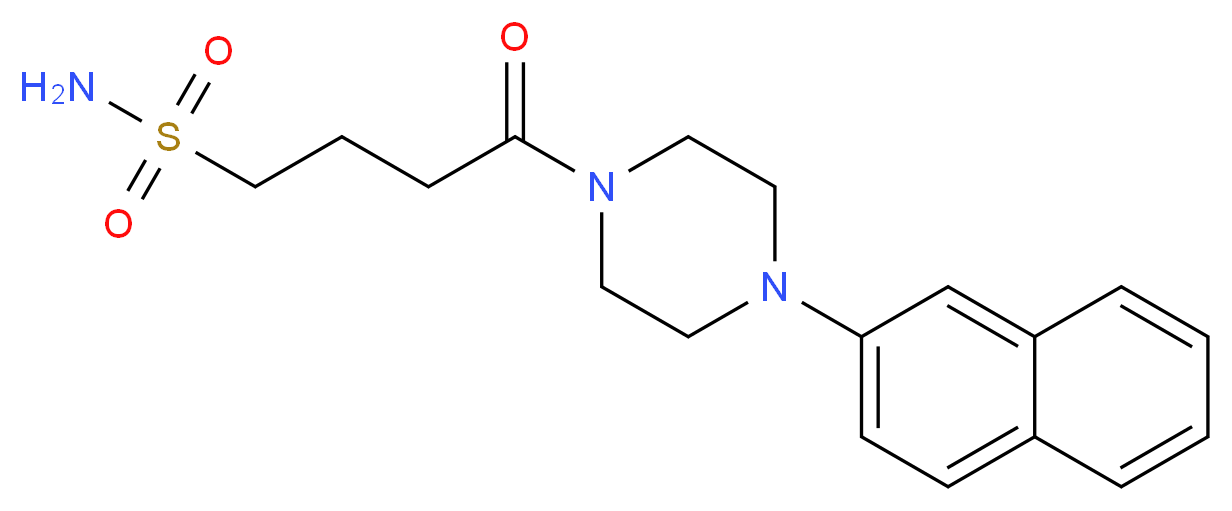 4-[4-(2-naphthyl)-1-piperazinyl]-4-oxo-1-butanesulfonamide_Molecular_structure_CAS_)
